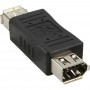 Adaptateur FireWire, InLine®, prise femelle à 6 broches/prise femelle