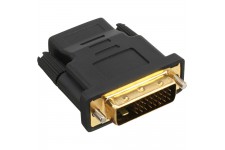 Adaptateur HDMI-DVI, InLine®, prise HDMI femelle sur prise DVI, contacts dorés