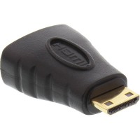Adaptateur HDMI, InLine®, prise HDMI femelle sur Mini prise HDMI, contacts dorés