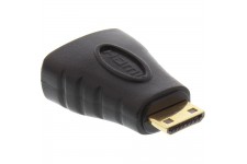 Adaptateur HDMI, InLine®, prise HDMI femelle sur Mini prise HDMI, contacts dorés