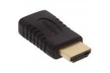 Adaptateur HDMI, InLine®, prise HDMI sur Mini prise HDMI femelle, contacts dorés