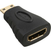 Adaptateur InLine® HDMI HDMI C femelle à HDMI D mâle plaqué or