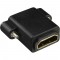 Adaptateur InLine® HDMI de type A femelle à A femelle plaqué or avec bride, 4K2K