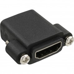 Adaptateur InLine® HDMI Type A femelle à A femelle avec bride