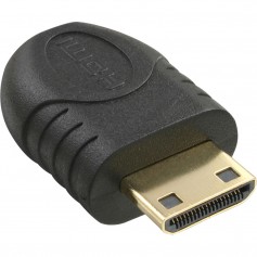 Adaptateur InLine® HDMI de type C mâle à type D femelle plaqué or