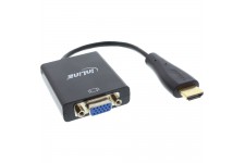 InLine® Converter HDMI to VGA avec entrée audio Sortie HDMI VGA et audio stéréo