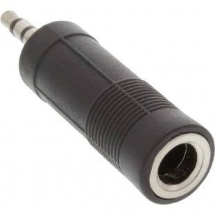 Adaptateur audio, InLine®, 3,5mm jack Stéréo à 6,3mm jack femelle Stéréo