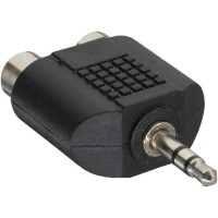 Adaptateur audio, InLine®, 3,5mm jack mâle à 2x Cinch Bu, Stéréo