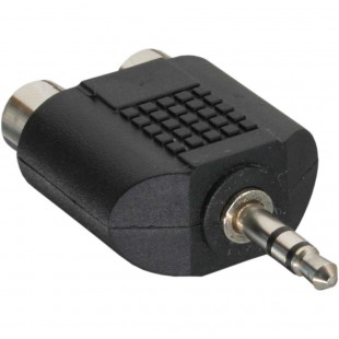 Adaptateur audio, InLine®, 3,5mm jack mâle à 2x Cinch Bu, Stéréo