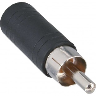 Adaptateur audio, InLine®, connecteur Cinch sur 3,5mm jack femelle, Mono