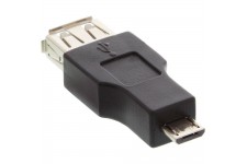 Adaptateur OTG InLine® Micro USB Micro-B mâle vers USB A femelle