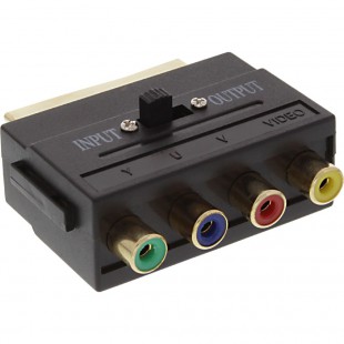 Adaptateur Scart, Scart prise à 4x Cinch fem. (RGB+Composite)