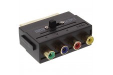 Adaptateur Scart, Scart prise à 4x Cinch fem. (RGB+Composite)