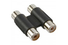 Adaptateur audio, InLine®, 2x connecteur Cinch femelle sur 2x connecteur Cinch femelle