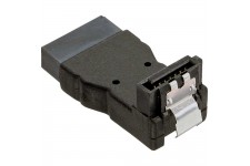 Adaptateur SATA prise/prise femelle, InLine®, anguleux vers bas, pour adapter