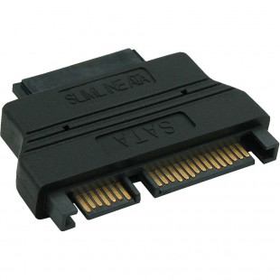 Adaptateur InLine® SATA 22 broches côté circuit imprimé pour câble Slimline SATA 13 broches