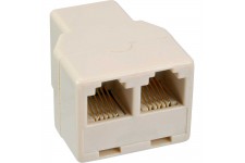 Distributeur modulaire, InLine®, 1x RJ12 prise femelle sur 2x RJ12 prise femelle