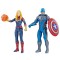 Marvel Avengers Captain America and Captain Marvel set figures