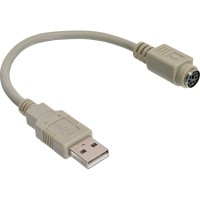 Câble adaptateur USB, InLine®, USB prise A sur PS/2 prise femelle
