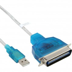 USB - 36 broches Centronic, InLine®, câble adaptateur imprimeuse, 1,8m