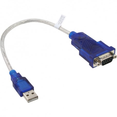 Adaptateur USB - câble sériel, InLine®, prise A à 9 broches Sub D prise