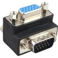 Adaptateur InLine® VGA 90 ° 15 broches mâle à femelle