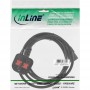 Câble d'alimentation InLine® UK / England à 3 broches IEC C13, noir, H05VV-F, 3x1.00mm², 3m