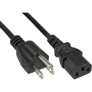 Câble d'alimentation, InLine®, connecteur d'alimentation américain vers connecteur IEC C13 à 3 broches, noir, 18AWG, 3,0 m