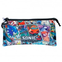 Sonic the Hedgehog Comic triple pencil case