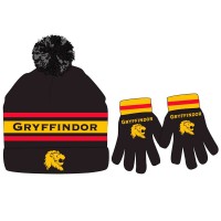 Harry Potter Gryffindor hat and gloves set