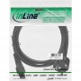 Câble réseau pour Notebook, InLine®, raccord de câbles en 3 pôl., noir, 0,5m