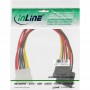 Câble de courant en Y interne, InLine®, 1x 5,25" à 2x 15pin SATA, 0,20m