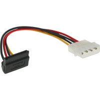 Câble adaptateur d'électricité SATA, InLine®, 1x 5,25" fem. à 15pin SATA mâle, plié vers haut