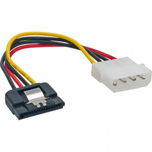 Câble adaptateur d'électricité SATA, InLine®, 1x 5,25" fem. à 15pin SATA mâle