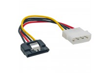 Câble adaptateur d'électricité SATA, InLine®, 1x 5,25" fem. à 15pin SATA mâle