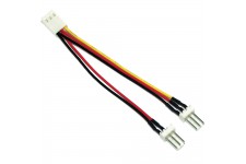 Câble adaptateur ventilateur, InLine®, 3-pin Molex fem. à 2x 3-pin prise Molex