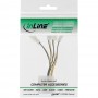 Câble adaptateur ventilateur, InLine®, 4x ventilateur 3 broches. à 5,25"