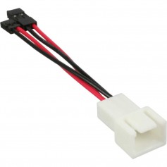 Câble adaptateur de ventilateur InLine® Molex Connecteur 3 broches à 2 broches
