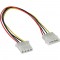Rallonge câble électrique interne, InLine®, 5,25" 4 broches mâle/fem. 0,3m