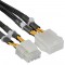 Rallonge câble électrique interne, InLine®, 2x4 broches mâle - 8 broches Bu, carte mère, 30cm