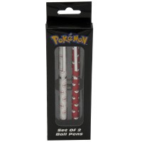 Stylo Pokemon Pokeballs lot de 2