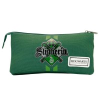 Harry Potter Hogwarts Slytherin triple pencil case