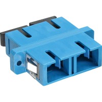 LWL accouplement, InLine®, Duplex SC/SC, single mode, bleu, manche en céramique