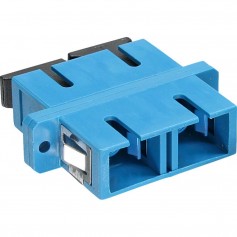 LWL accouplement, InLine®, Duplex SC/SC, single mode, bleu, manche en céramique