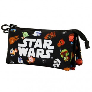 Star Wars Chibi triple pencil case