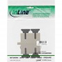 Adaptateur de fibre optique InLine®, manchon en céramique SC / SC MM duplex avec bride, gris