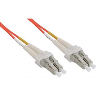 LWL câble duplex, InLine®, LC/LC 50/125µm, 1m