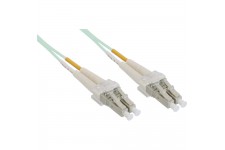 Câble duplex optique en fibre InLine® LC / LC 50 / 125µm OM3 0.5m