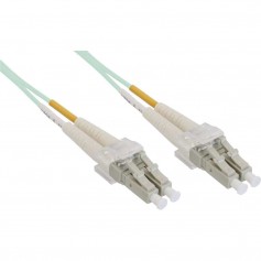 Câble duplex à fibres optiques InLine®, LC / LC 50 / 125µm, OM3, 50m