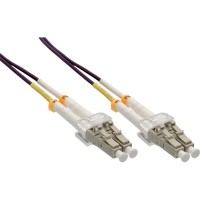 Câble duplex optique en fibres InLine® LC / LC 50 / 125µm OM4 50m